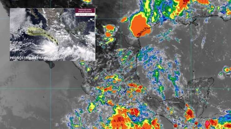 Potencial ciclón tropical Cuatro-E frente a costas del Pacífico  