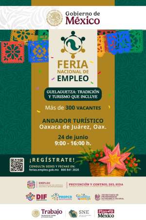 Invita DIF a “Feria Nacional de Empleo 2025 Guelaguetza