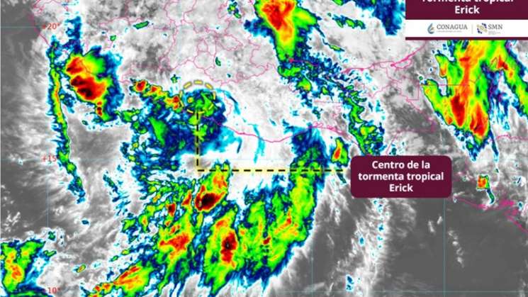 Erick se aleja de Oaxaca y dejan lluvias torrenciales