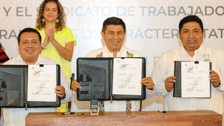 Acuerdan en Oaxaca aumento de 8.1 a burócratas