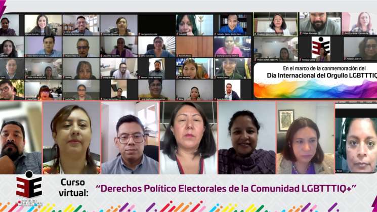 IEEPCO realiza curso virtual a comunidad LGBTTTIQ+