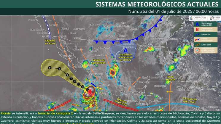 Se prevé nubosidad con lluvias más dispersas en Oaxaca  