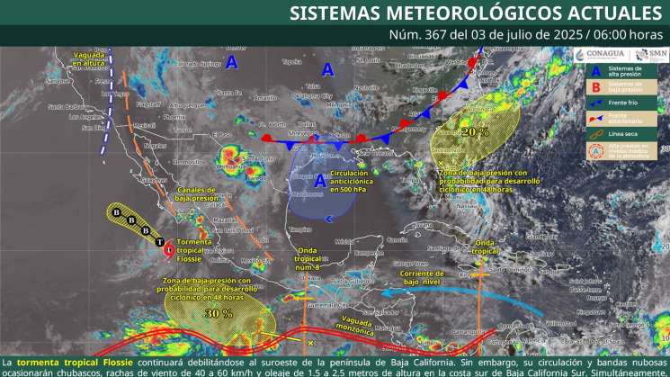 Pronostican lluvias y tormentas vespertinas en Oaxaca 