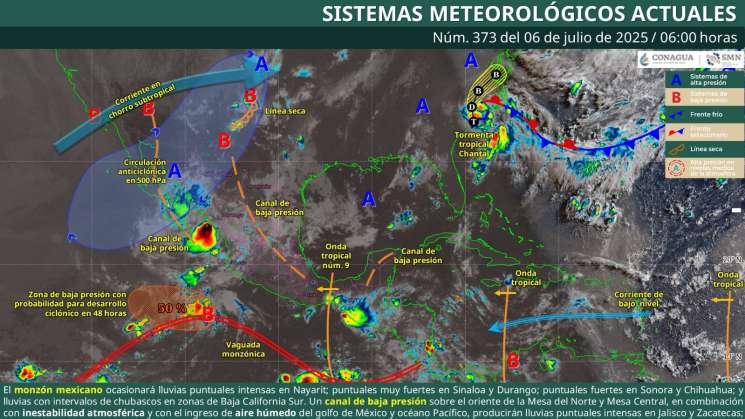 Persistirán lluvias y tormentas aisladas en Oaxaca este domingo 