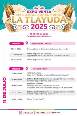 Lista Expo Venta “Del Comal para el Mundo. La Tlayuda 2025”