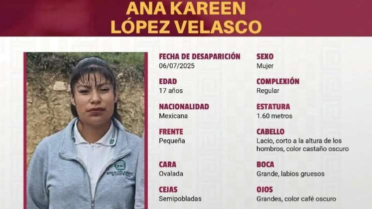 Denuncian desapareción de Karen López en Oaxaca,temen secuestro