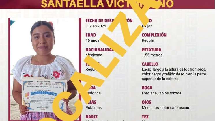 Localiza CLB con vida a desaparecida en Santa María Alotepec