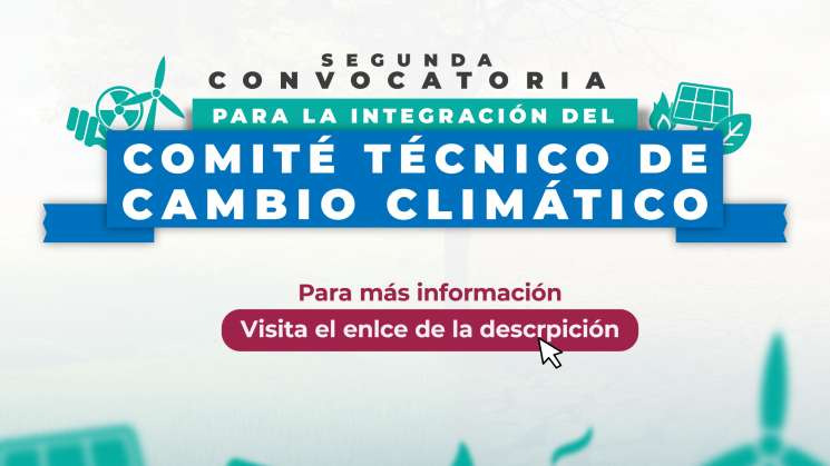 2°Convocatoria para Integrar Comité Técnico de Cambio Climático