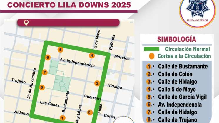 Dispositivo de seguridad por concierto de Lila Downs en Alameda 