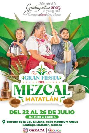 Invitan a Gran Fiesta del Mezcal 2025 de Santiago Matatlán 
