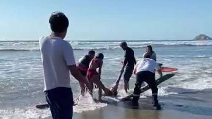 Reporta PC a ahogado en Playa Roca Blanca de Villa de Tututepec