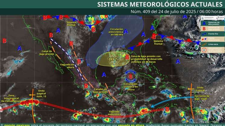 Pronostican lluvias vespertinas con mayor posibilidad en Oaxaca