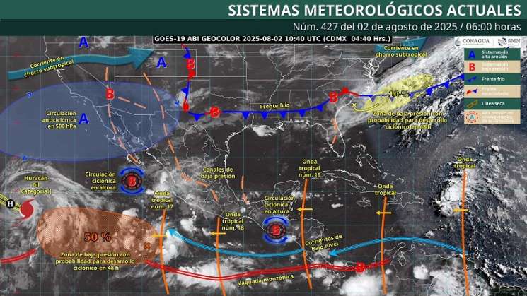 Siguen lluvias de intensidad variable en mayor parte de Oaxaca 