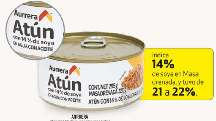 Profeco alerta de atún con Aceite de marca Bodega Aurrerá