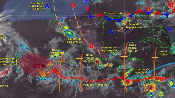 Continuarán las lluvias en Oaxaca; serán de intensidad variable 