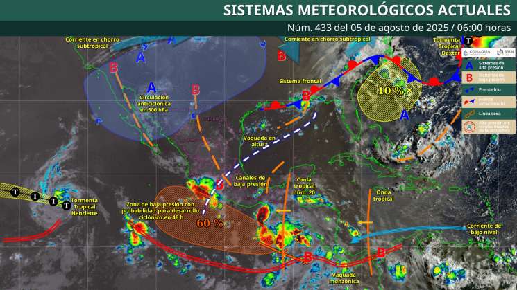 Continuarán lluvias y tormentas en diferentes puntos de Oaxaca