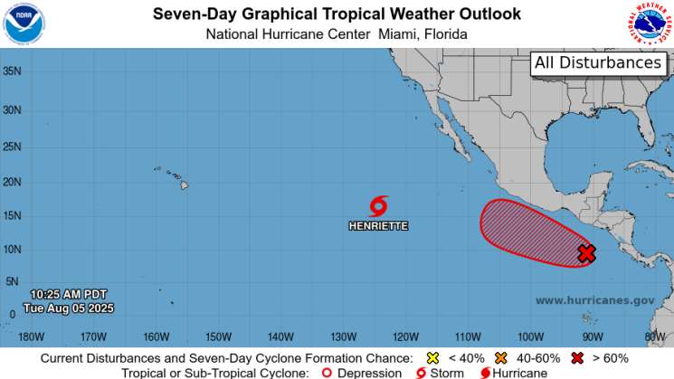 Onda tropical 20 con alta probabilidad de evolucionar a ciclon 