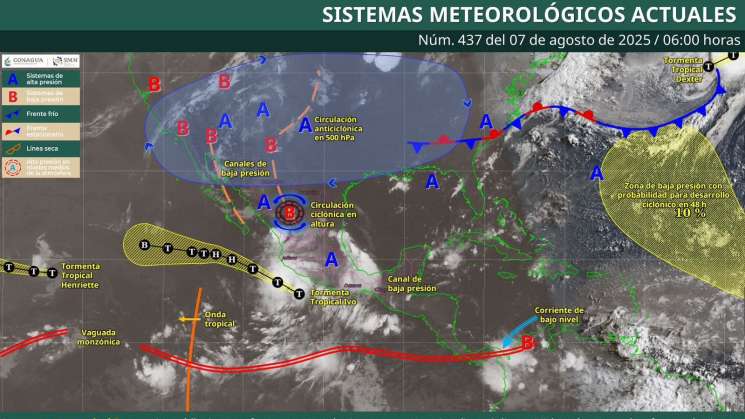 Tormenta tropical “Ivo” se aleja del territorio oaxaqueño