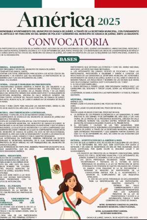 Oaxaca de Juárez lanza convocatoria para señorita America 2025