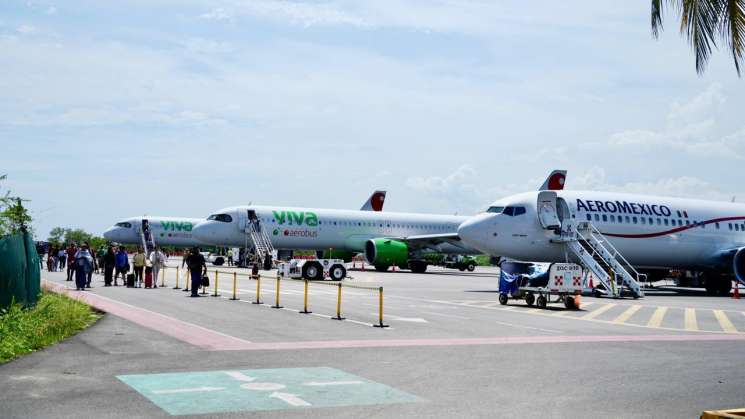 Crece tráfico aéreo en aeropuertos de Oaxaca durante Julio