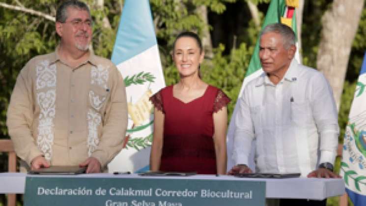 Anuncia Sheimbaum Corredor Selva Maya Belice-Guatemala y México