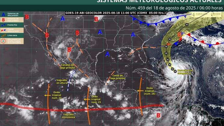 Lluvias de intensidad variable, actividad eléctrica y vientos