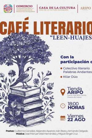 Invita Casa de Cultura Oaxaqueña a oferta literaria “Leen-Huajes