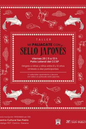 Centro Cultural San Pablo invita al taller de sello japonés 