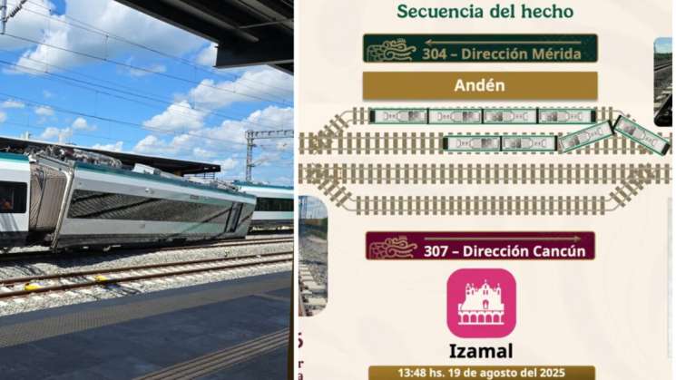 Percance de vía del Tren Maya fue causado por 