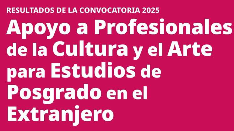 Conoce resultados para apoyo a profesionales en cultura y arte