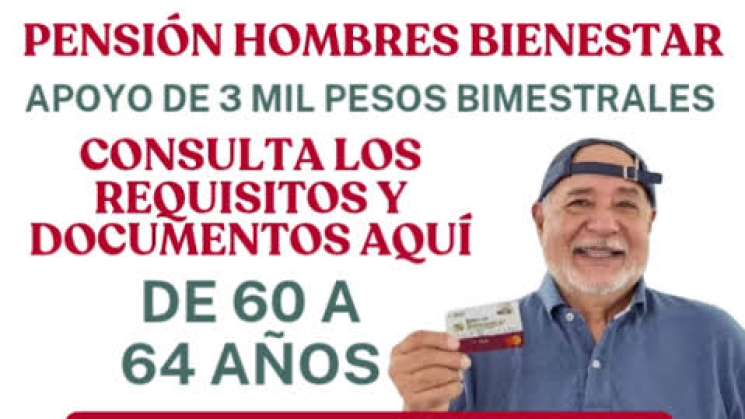 Anuncian nueva pensión hombres solteros Bienestar 