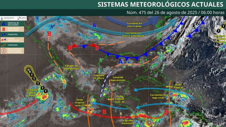 Se esperan tormentas y lluvias de intensidad variable en Oaxaca 