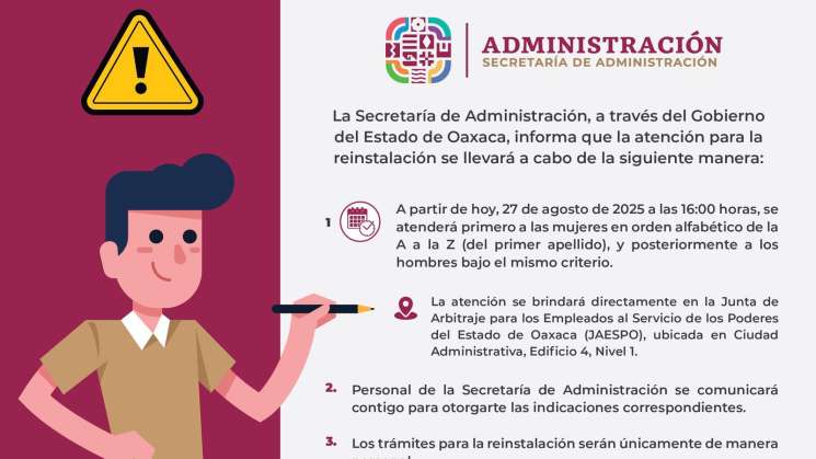 JAESPO inicia trámites de reinstalación de 600 trabajadores