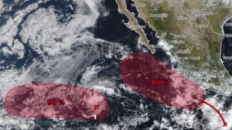 Zona de baja presión con potencial ciclónico al sur de Oaxaca 
