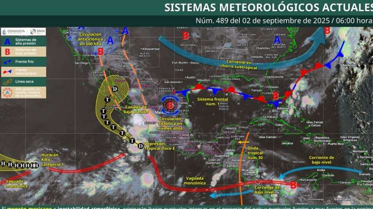 Por onda tropical lluvias y tormentas vespertinas en Oaxaca 