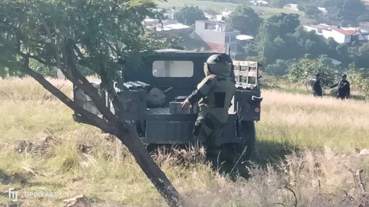 Hallan granada de mortero  en zona urbana de capital oaxaqueña 