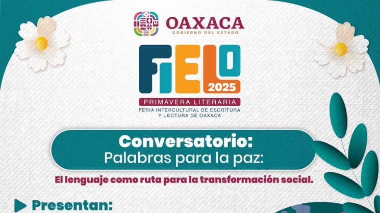Compartirá Sego “Palabras para la Paz” en la FIELO 2025 