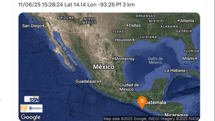 En madrugada, sismo de magnitud 4.7 sacude Oaxaca