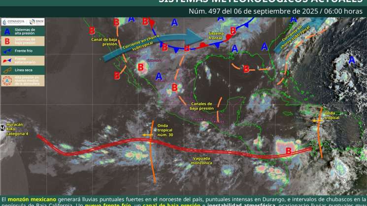 Prevén lluvias con tormentas ocasionales en zonas altas de Oaxaca