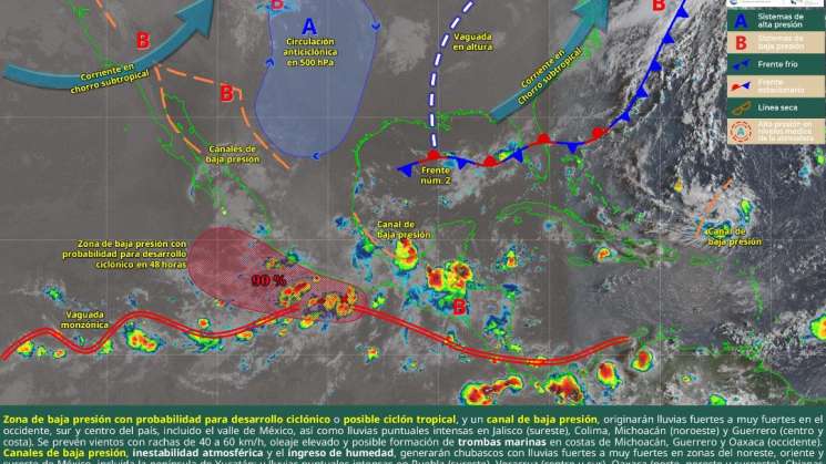 Prevención, se pronóstican lluvias intensas en Oaxaca