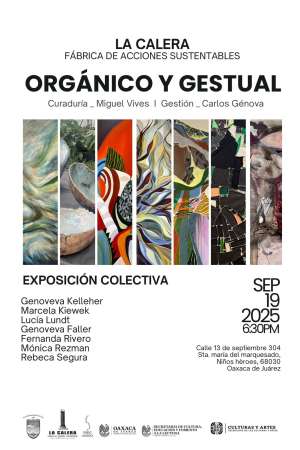 Invitan a la muestra colectiva Orgánico y Gesticular en La Calera