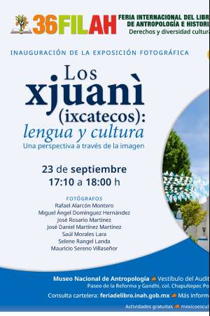 Exposición LosX juani ixcatecos  en la FILAH 2025