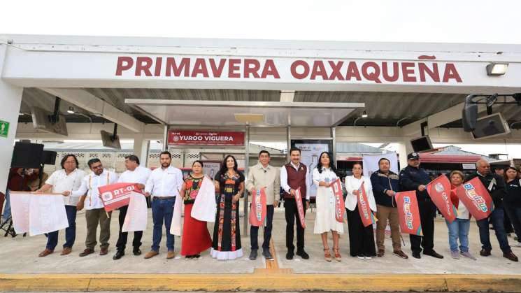 Salomón Jara inaugura ruta troncal del BinniBus Viguera-Xoxo