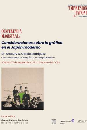 Conferencia sobre La grafica en el Japón Moderno