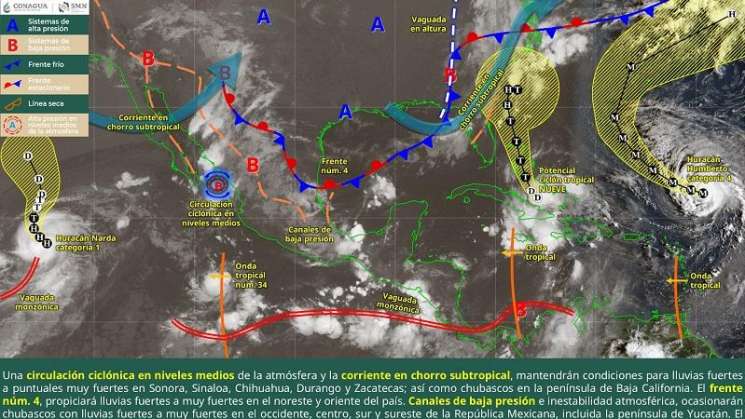 Continúan lluvias en el norte de Oaxaca