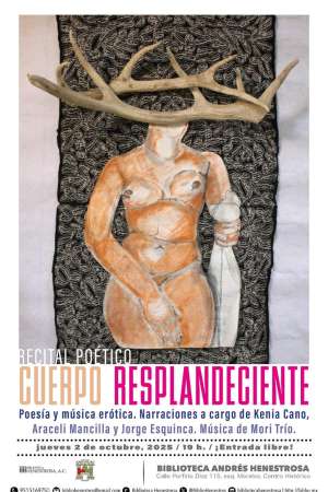 Invitan al recital poético Cuerpo Resplandeciente