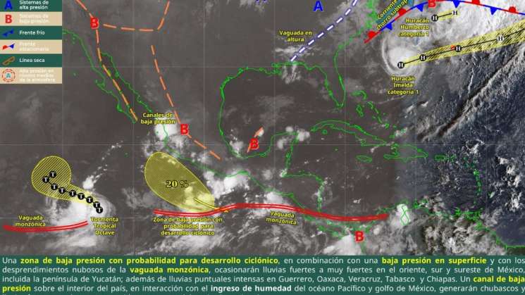 Se pronóstican lluvias intensas en Oaxaca