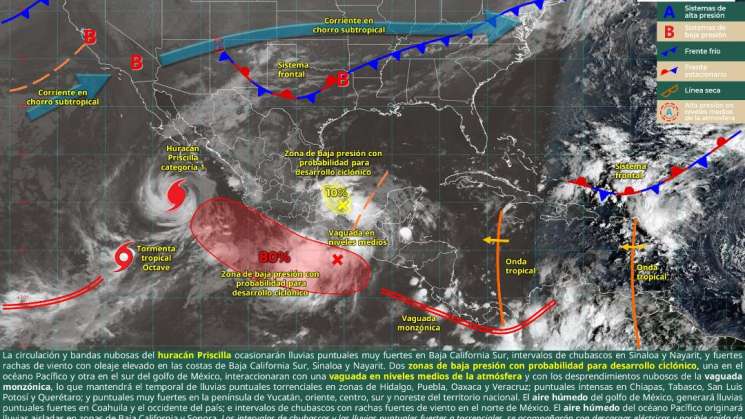 Se prevé temporal de lluvias intensas en Oaxaca