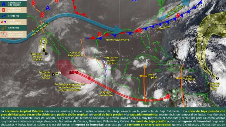 Continúa temporal con aguaceros y tormentas eléctricas