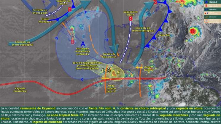 Pronóstican lluvias  intensas en Costa y Sierra Sur